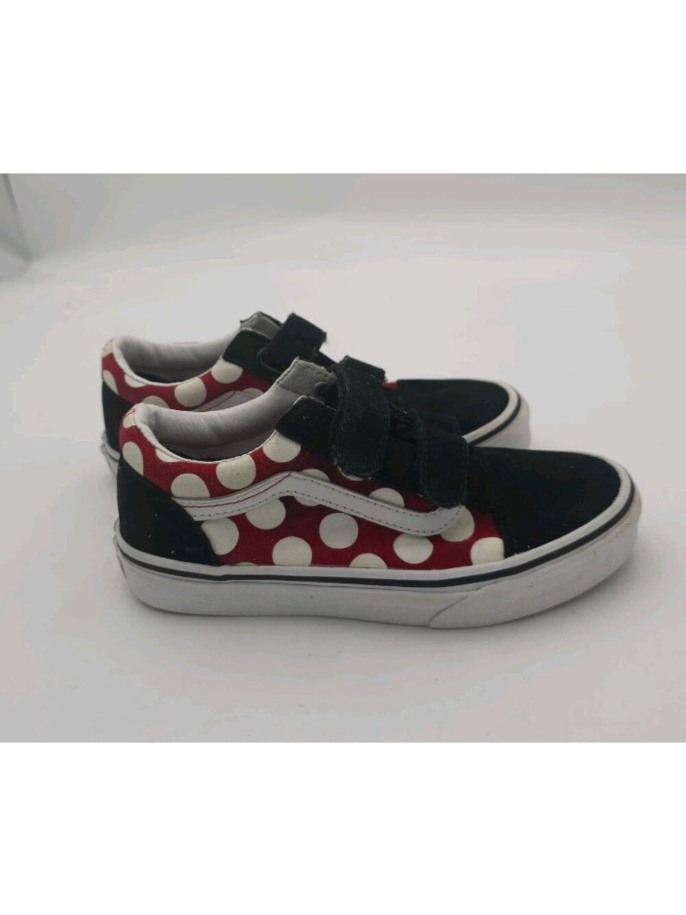 Vans Kids Old Skool Minnie Mouse Polka Dot Sneakers Size 3 Black
